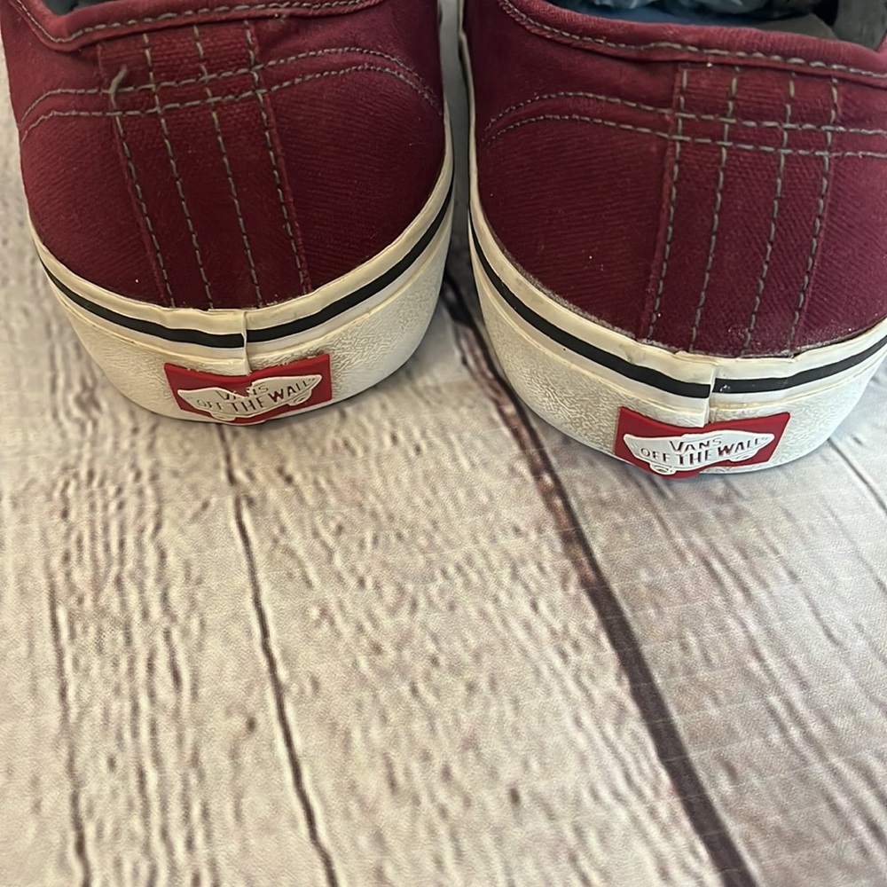VAN'S | Men's Maroon Classic Vans Size 10 - Picture 2 of 3